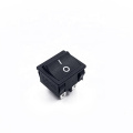 JEC JS-606PA-Q-BB-3H Square Black 4 Pins Single Pole Double Throw  Rocker Switch 6A 250V/10A 125V